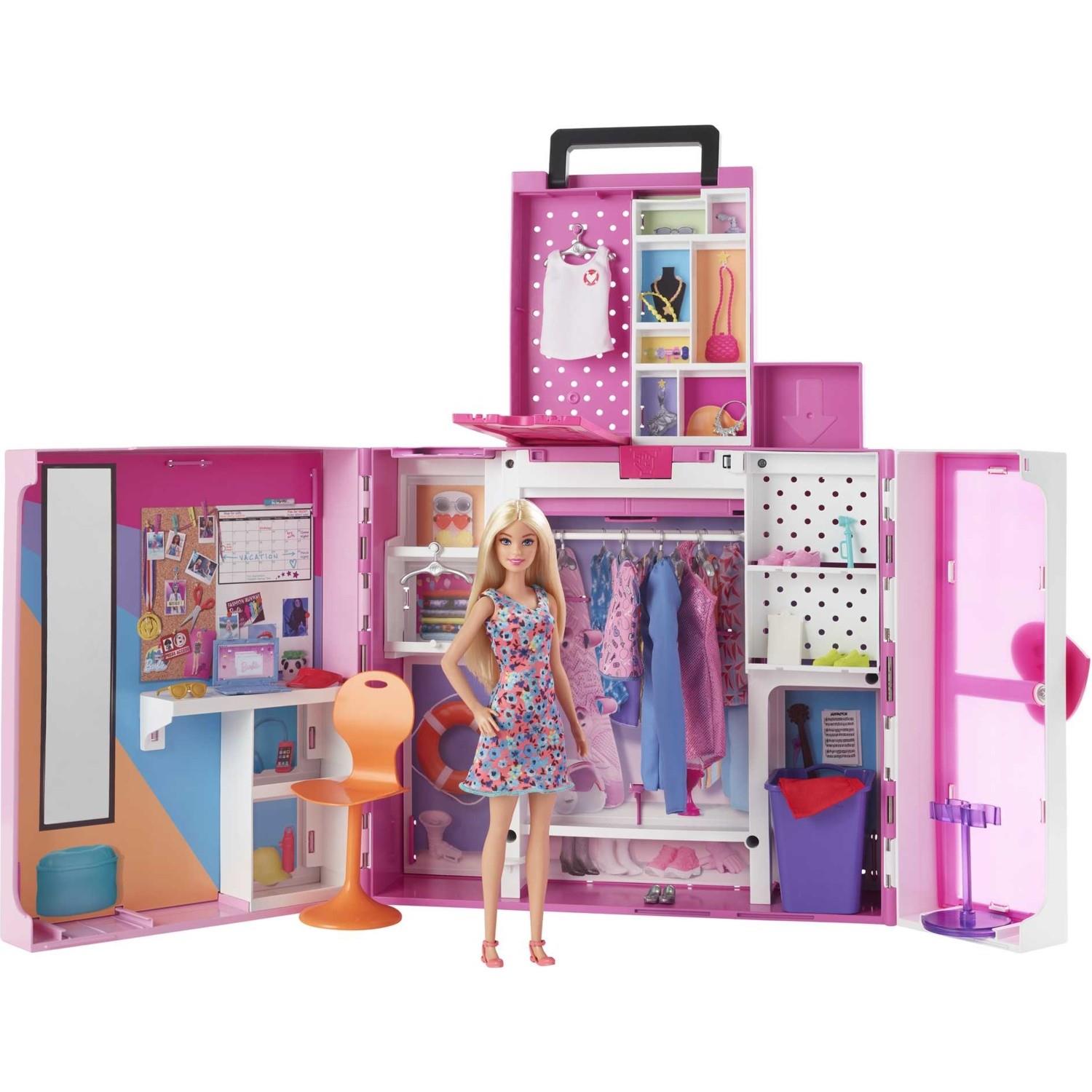 Barbie ve Yeni Rüya Dolabı Oyun Seti Sarışın Barbie