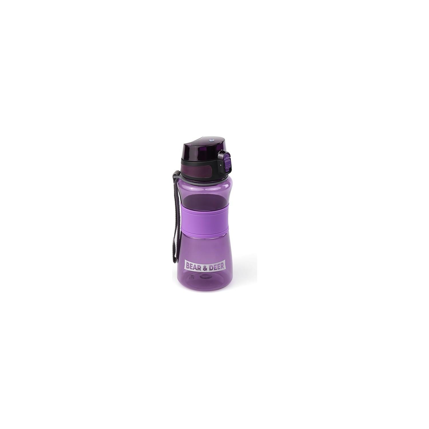 Bear & Deer Matara Otomatik Kapak Silikon Kemerli 700 Ml Suluk (Karışık Renk 1 Adet)