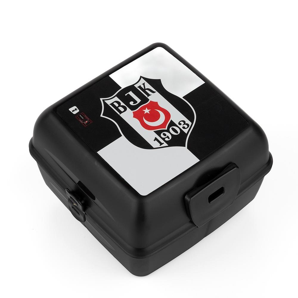 Beşiktaş Bjk 1903 Logo Desenli 4 Bölmeli Çatal Kaşıklı Beslenme Kabı