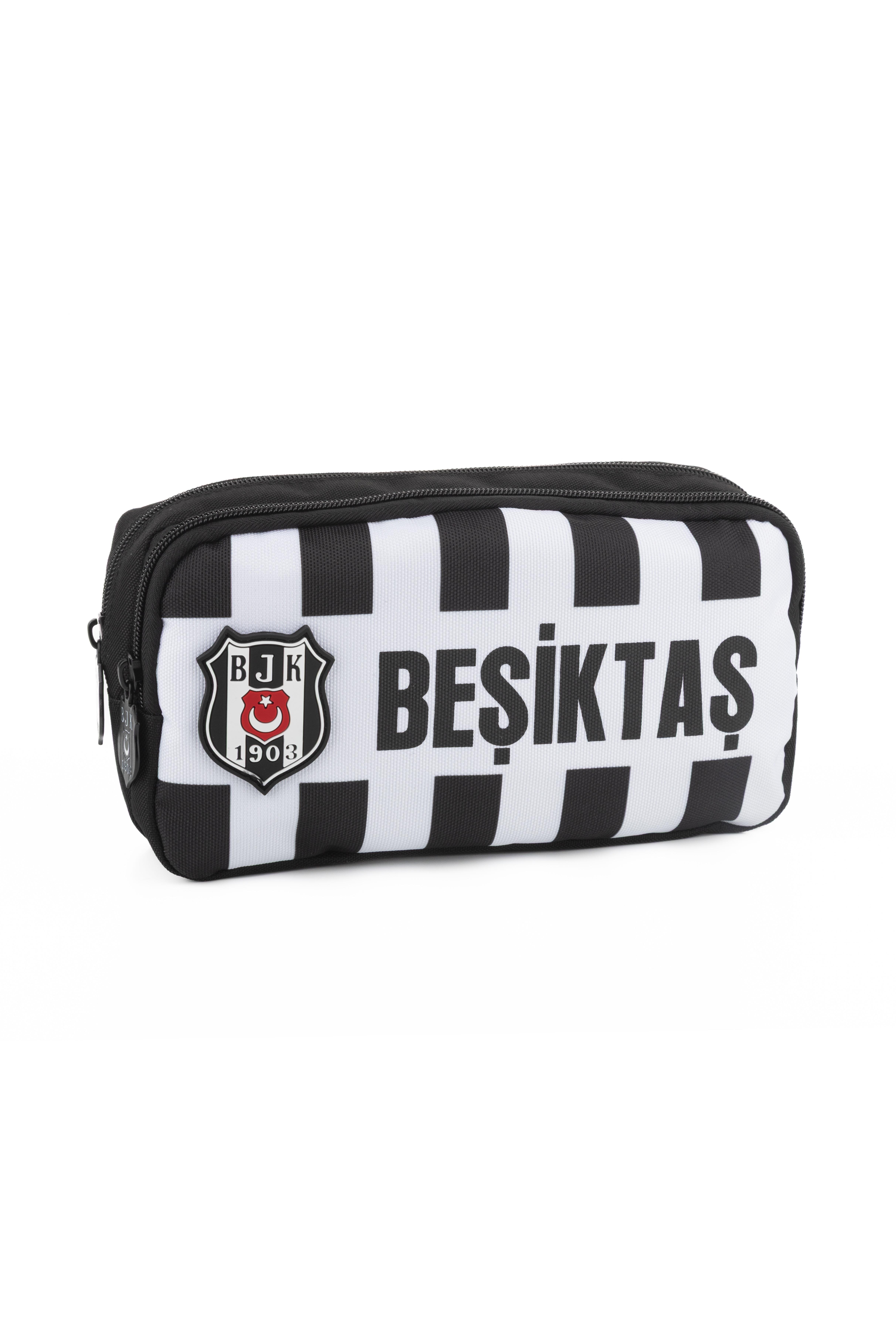 Beşiktaş Kalem Çantası Beşiktaş Çubuklu 2 Bölmeli Kalemlik