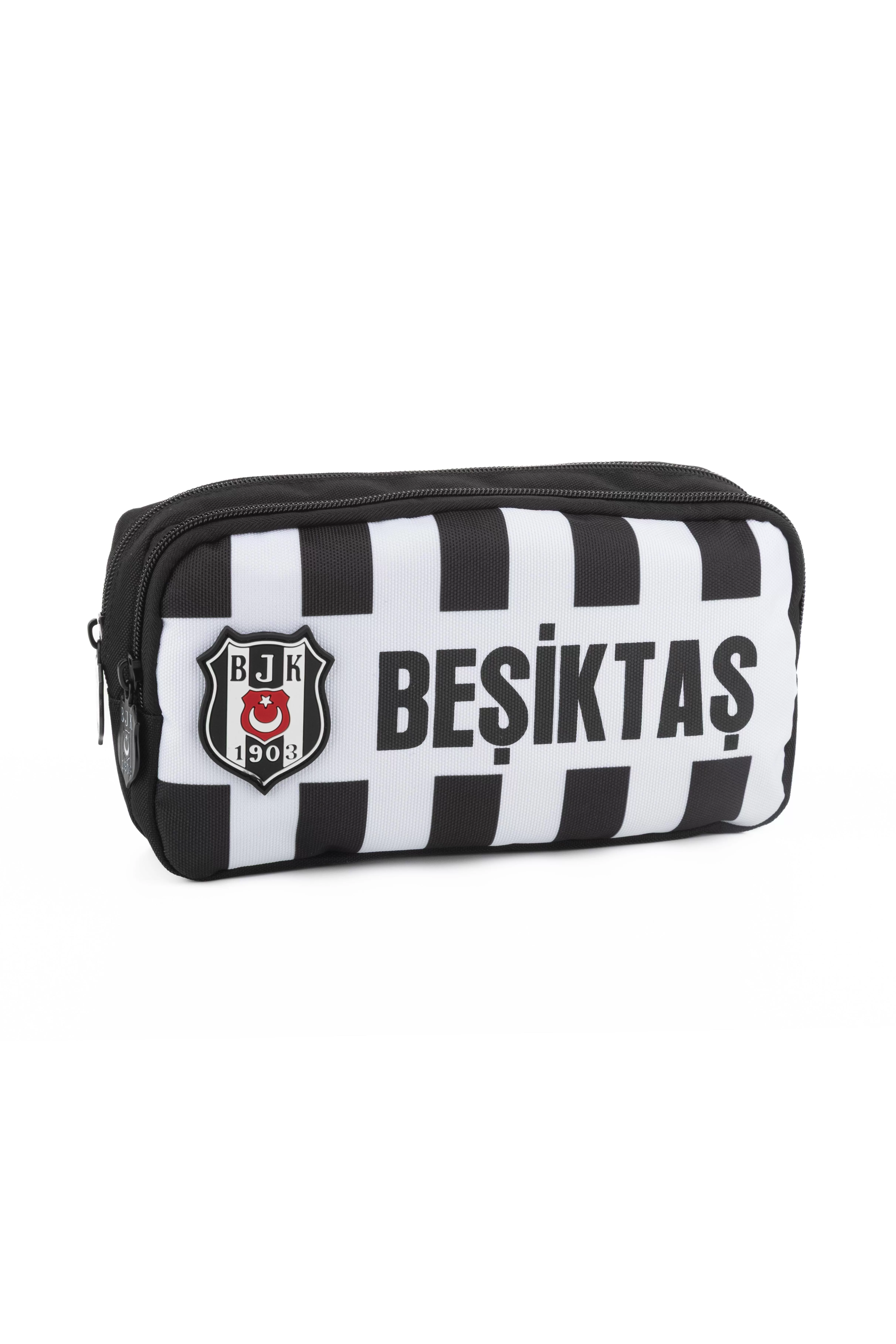 Beşiktaş Kalem Çantası Beşiktaş Çubuklu 2 Bölmeli Kalemlik