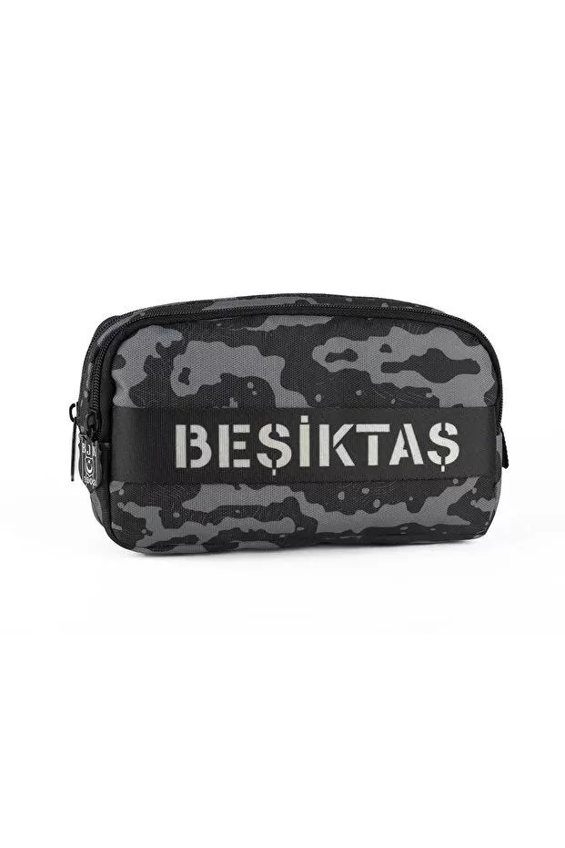 Beşiktaş Kamuflaj Desenli Kolon Detaylı Kalem Çantası 2 Bölmeli Kalemlik