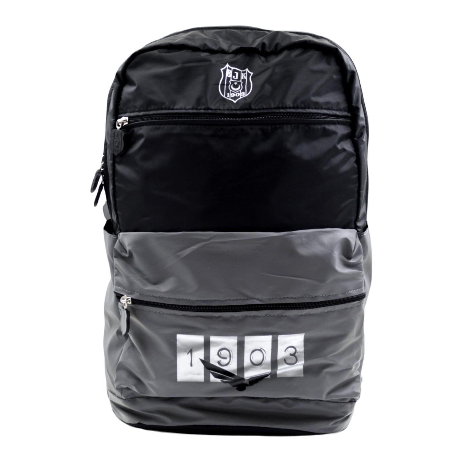 Beşiktaş Trend Paraşüt Laptop Bölmeli Okul Sırt Çantası 4 Bölmeli