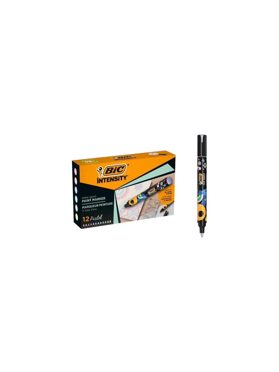Bic Intensıty Paint Marker 12 Li Karışık Pastel