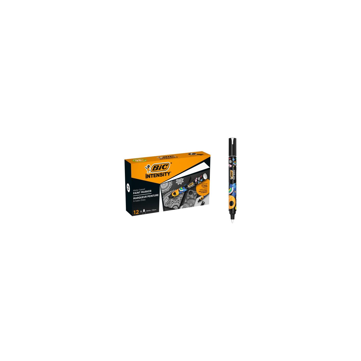 Bic Intensity Paint Marker 12'li Kutu Beyaz