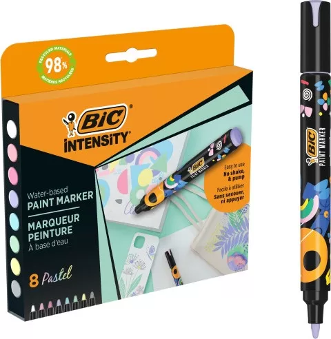 Bic Intensity Paint Marker 8 Li Pastel Renkler