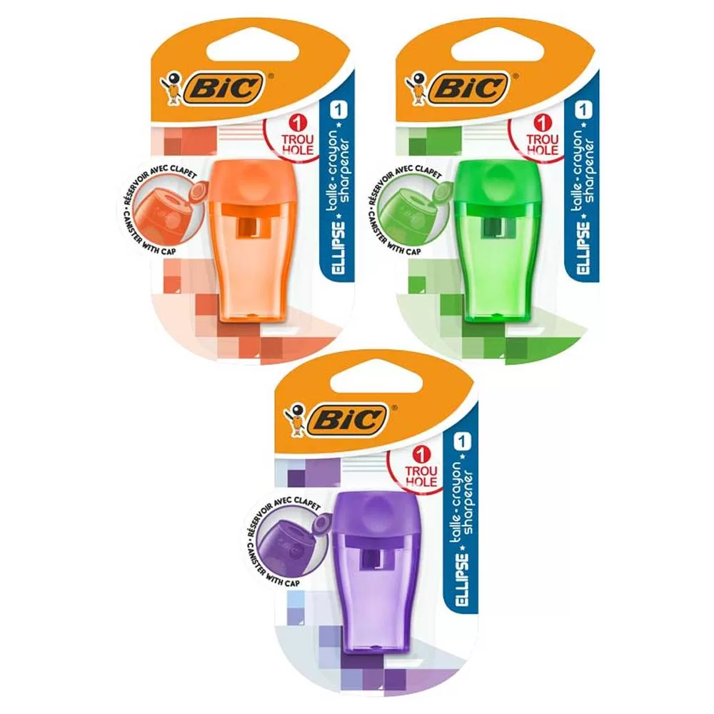 Bic Kalemtıraş Ellipse Öğrenci Kalemtraşı (Karışık Renk 1 Adet)