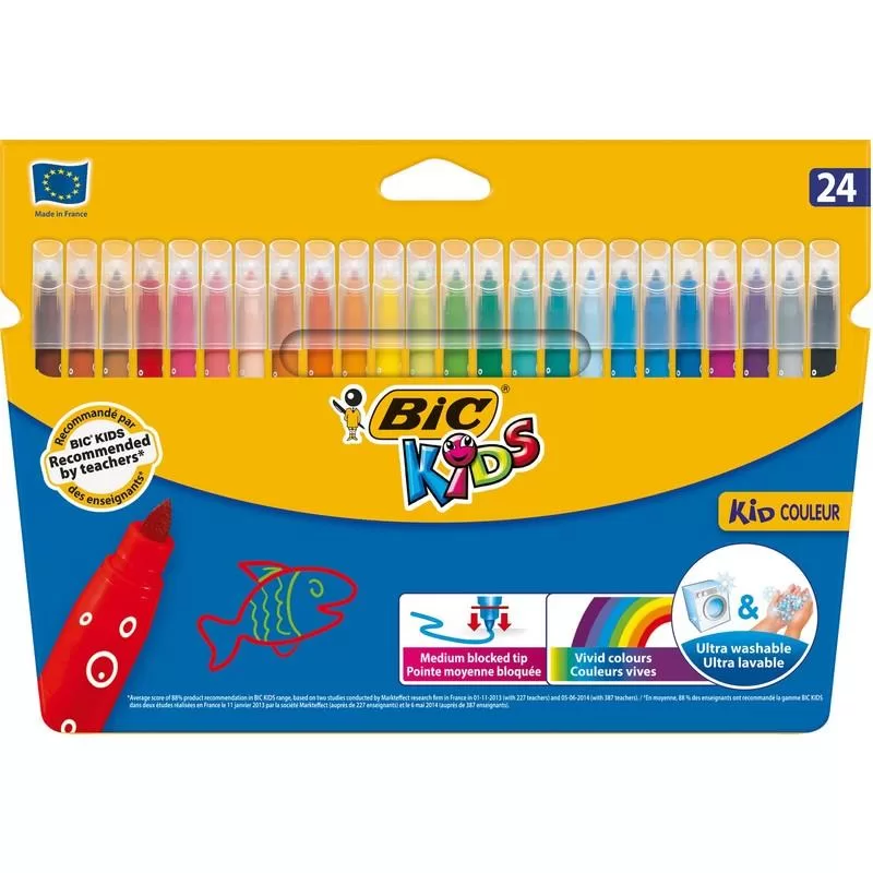 Bic Keçeli Boya Kalemi Kids Couleur 24 Renk 841800