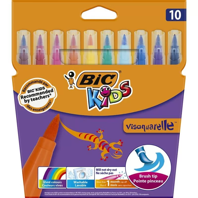 Bic Keçeli Boya Kalemi Visa 10 Renk 828964