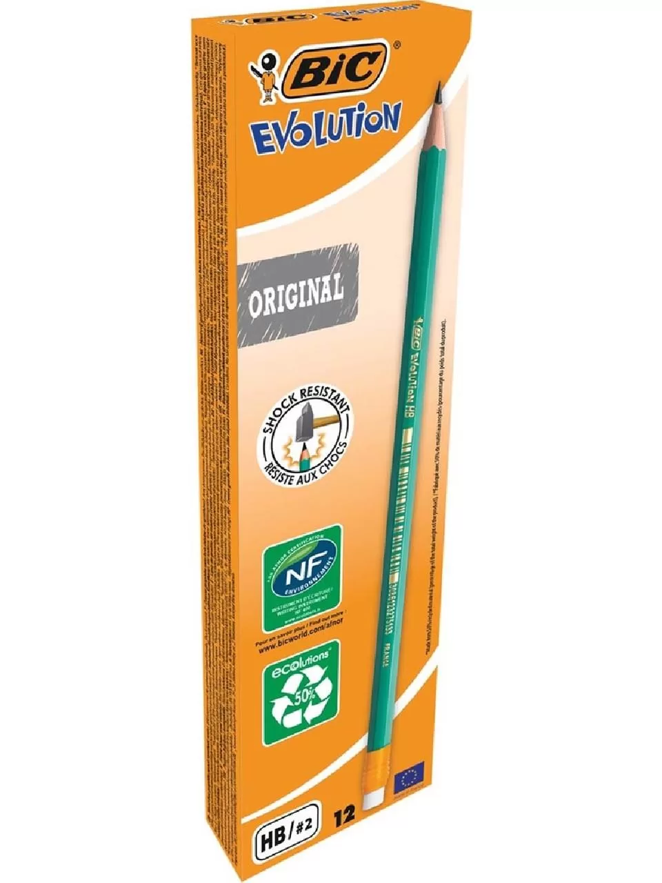 Bic Kurşun Kalem Evolution HB Silgili 12 Li HB Resim Kalemi