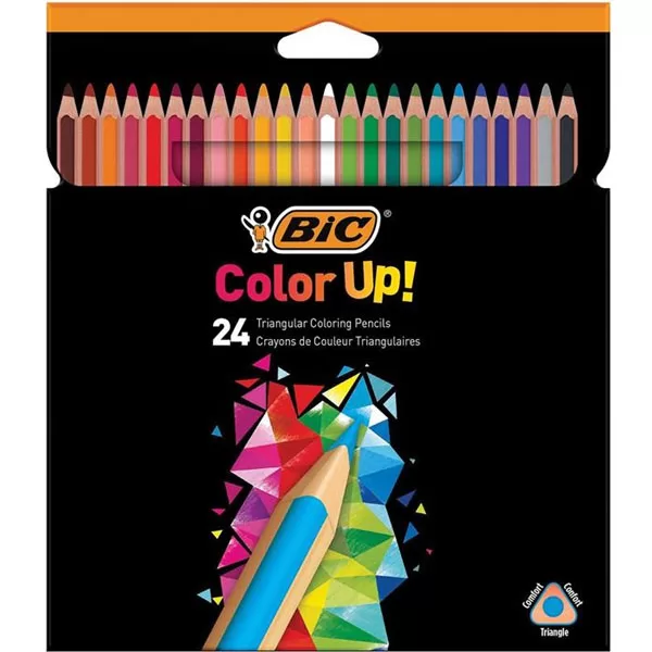 Bic Kuru Boya Kalemi Color Up Üçgen 24 Lü Kuru Boya Kalemi