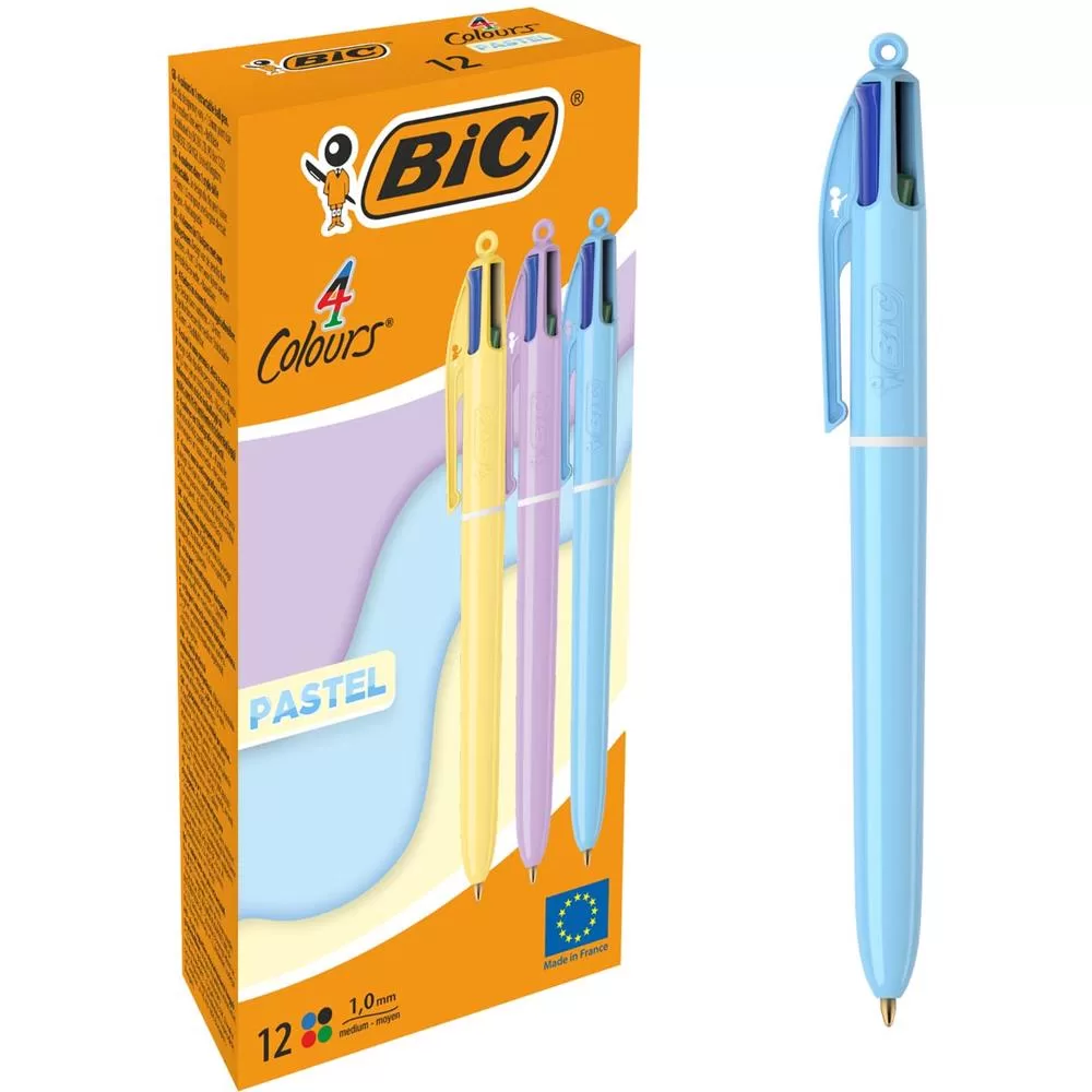 Bic Tükenmez Kalem 4 Colours Pastel 12 Li 