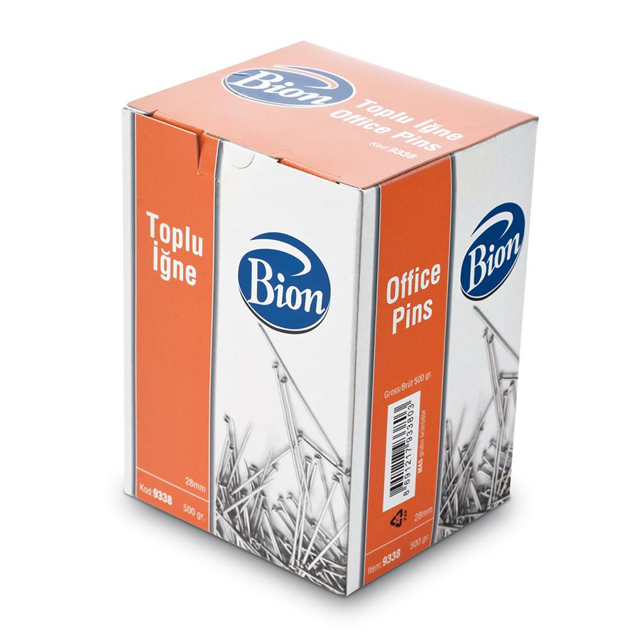 Bion Toplu İğne 28 MM 500 Gram Galvaniz Toplu İğne (32 Adet)