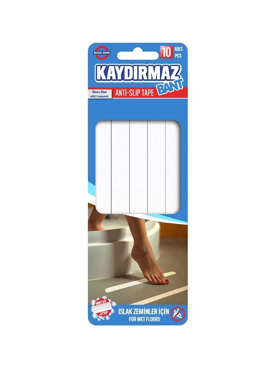 Boss Tape Banyo Küvet Duşakabin Zemin Yer Kaydırmazlık Bandı
