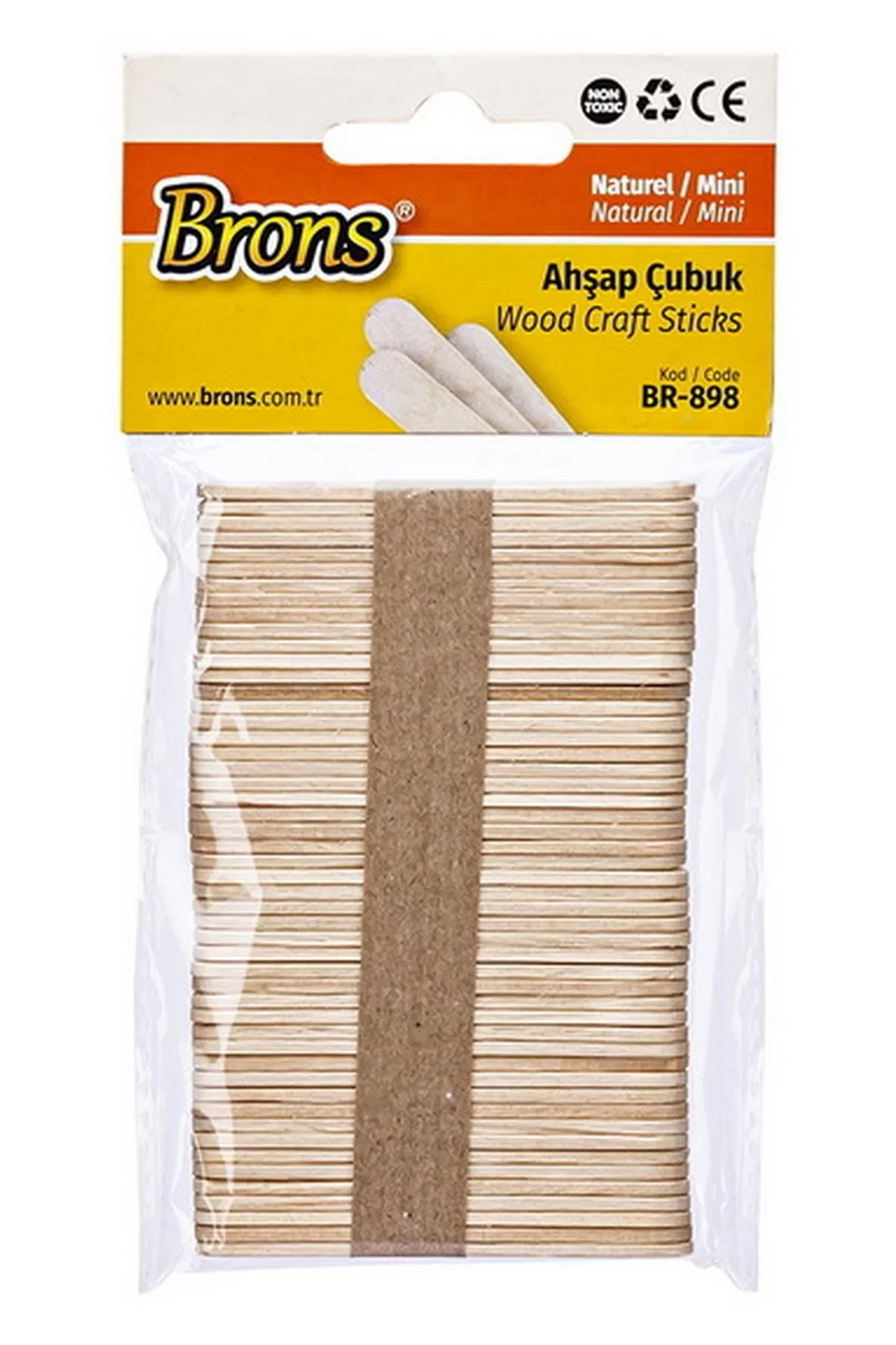 Brons Ahşap Çubuk Naturel Mini Ahşap Çubuk