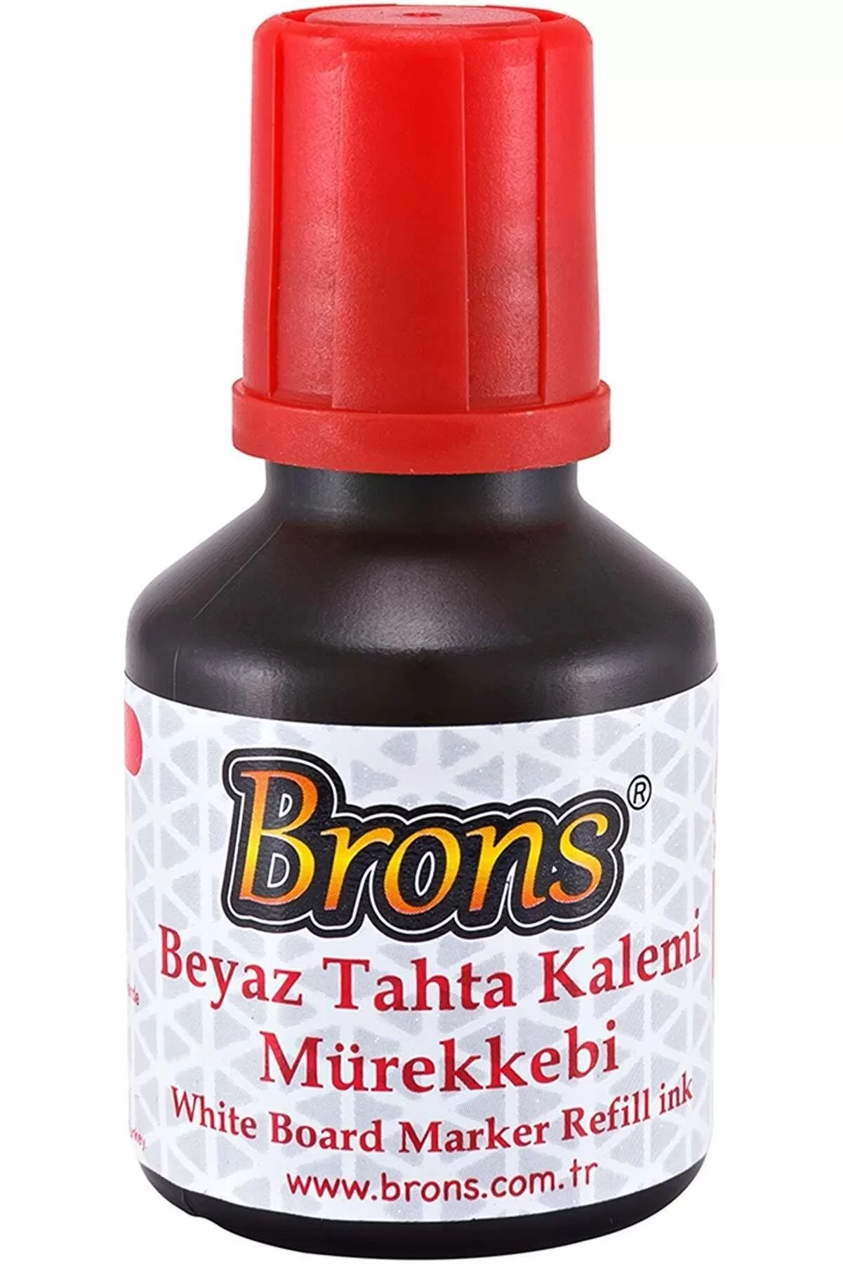 Brons Tahta Kalem Mürekkebi 30 CC Kırmızı Beyaz Tahta Kalem Mürekkebi