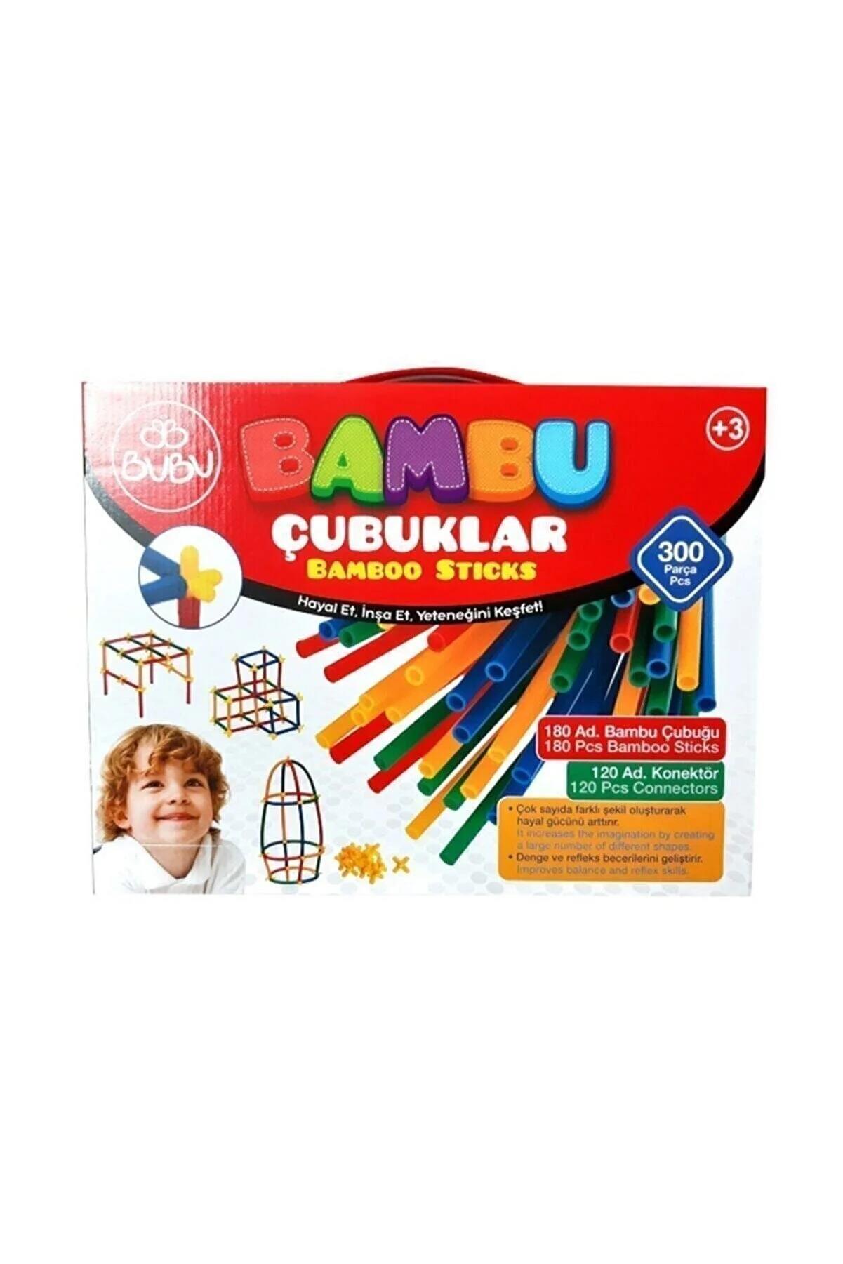 Bu-Bu Bambu Çubuklar 300 Parça Bambu Çubuk