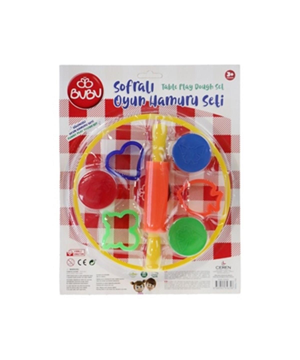Bu-Bu Oyun Hamuru Seti Sofralı 3x15 Gram Oyun Hamuru Seti