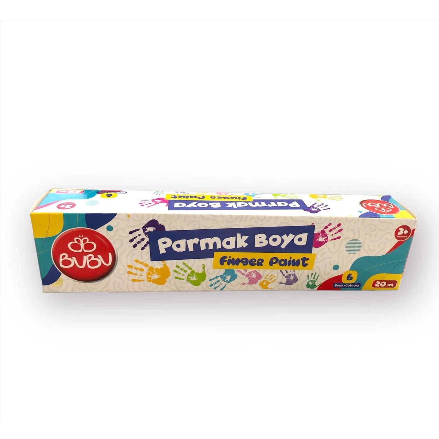 Bu-Bu Parmak Boyası 6 Renk 20 ML Parmak Boyası