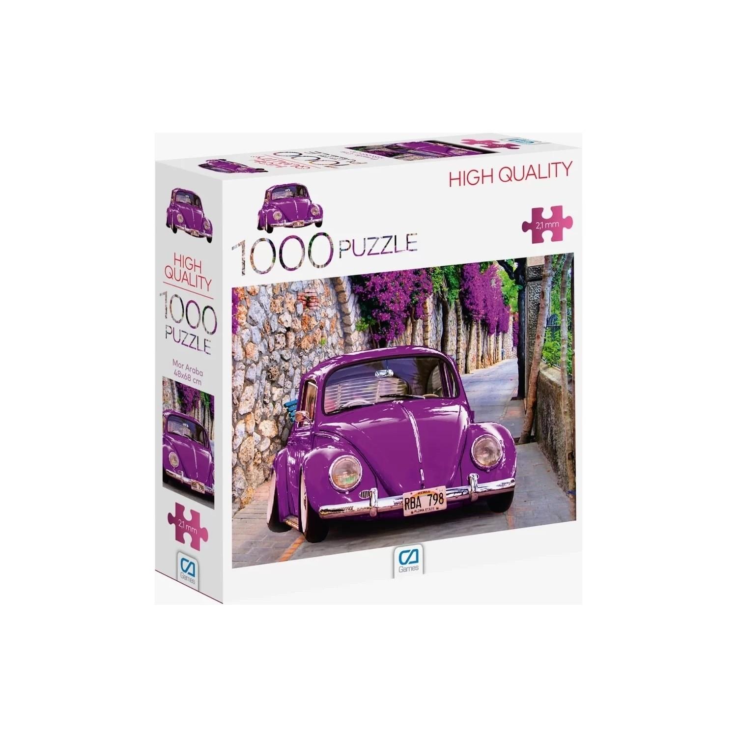 Ca Game Puzzle 1000 Parça Mor Araba 1000 Parça Puzzle Mor Woswos