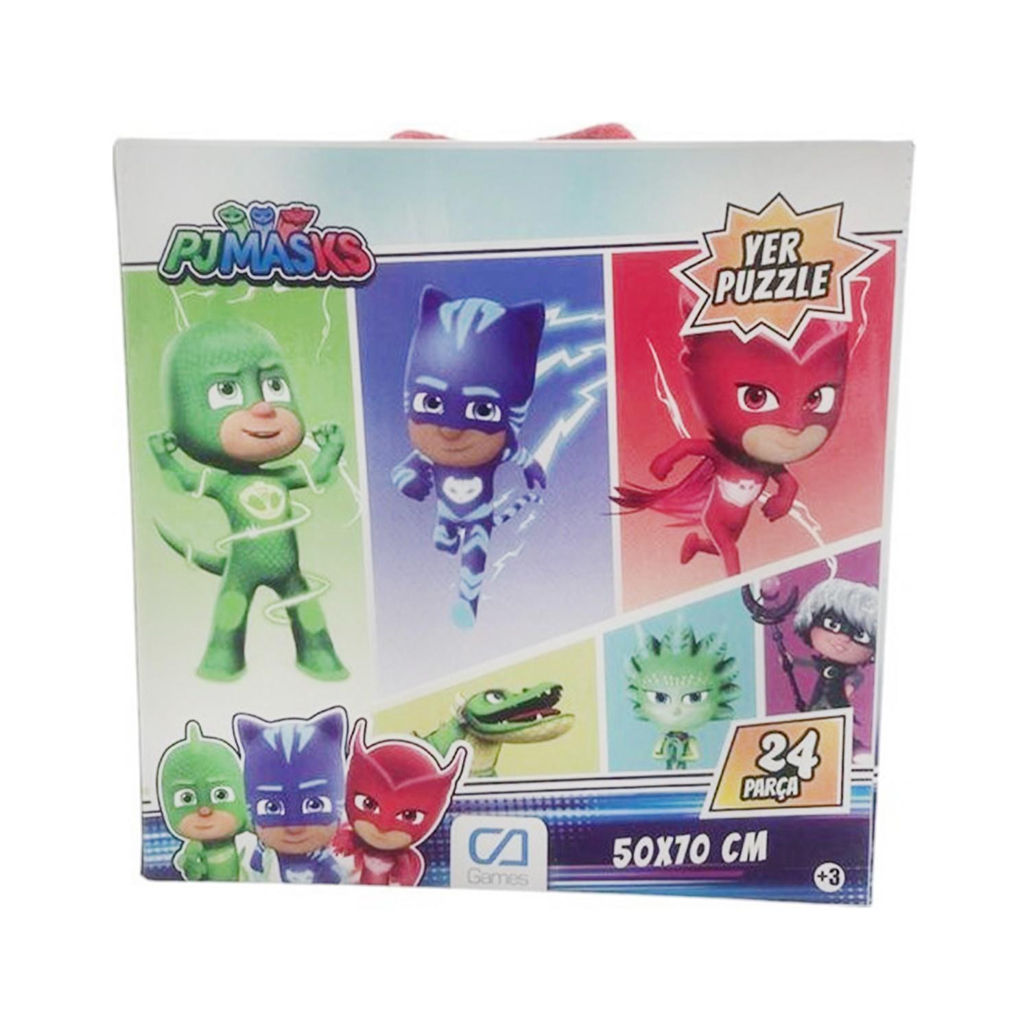Ca Games Çocuklar İçin Zeka Geliştirici Öğrenmeyi Destekleyen Pija Maskeliler Yer Puzzle 24 Parça