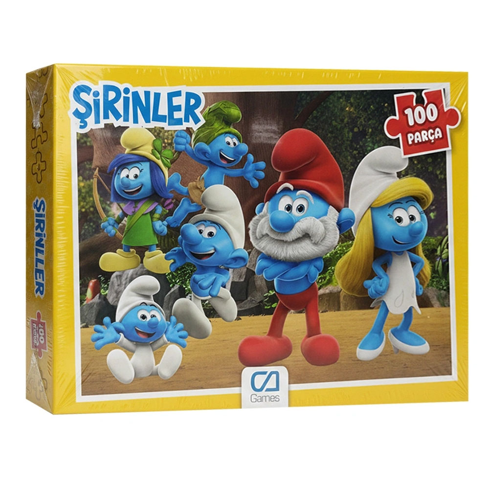 Ca Games Puzzle 100 Parça Şirinler 