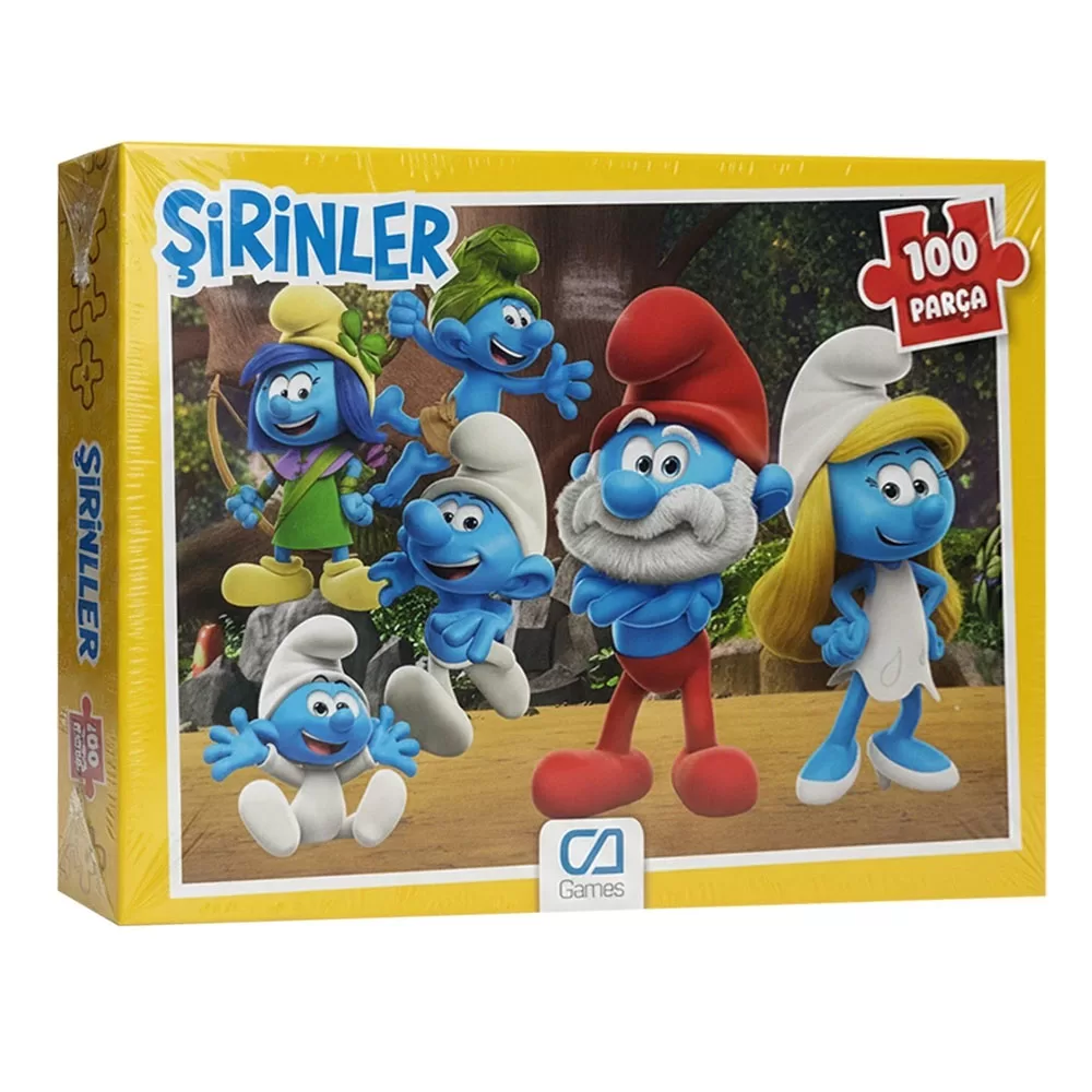 Ca Games Puzzle 100 Parça Şirinler 