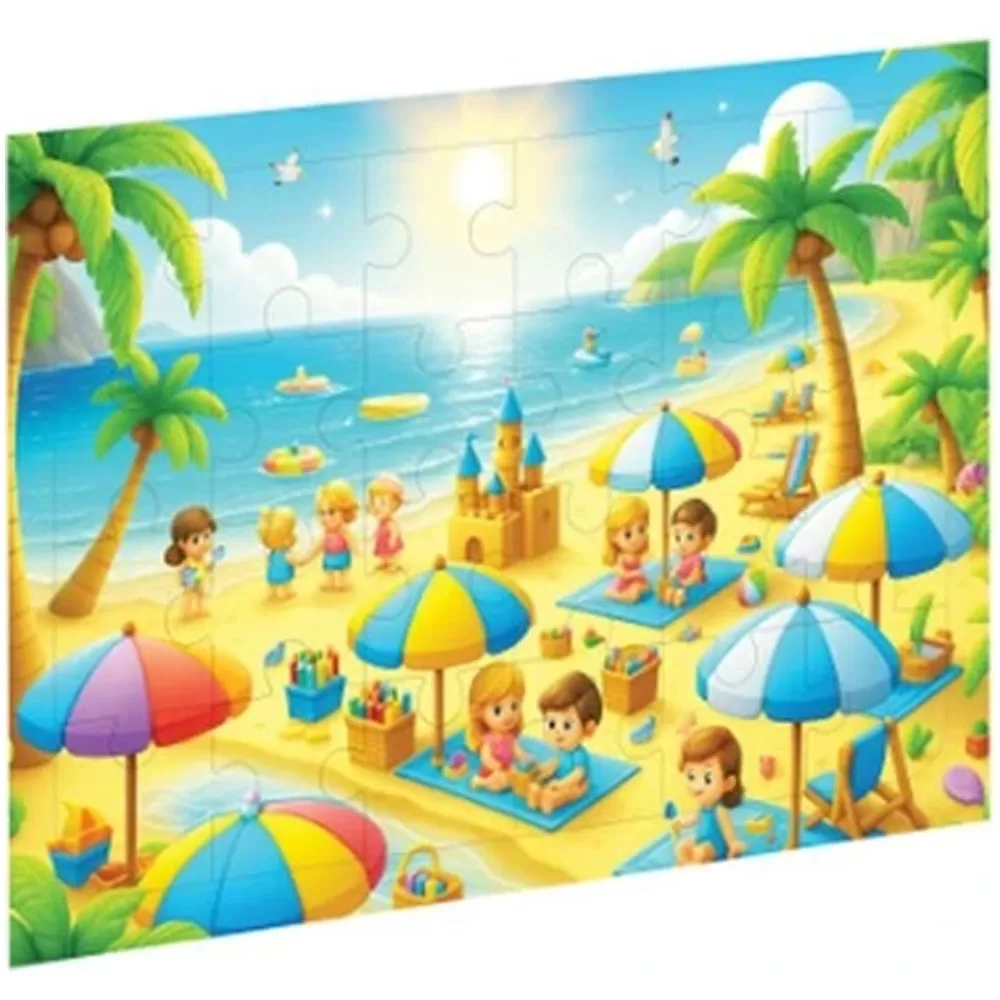 Ca Games Puzzle Minyatür Plaj Ahşap