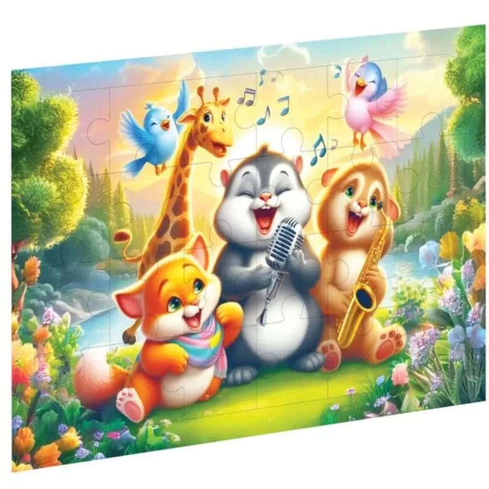 Ca Games Puzzle Neşeli Dostlar Ahşap