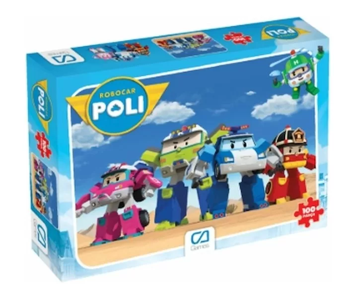 Ca Games Robocar Puzzle 100 Parça