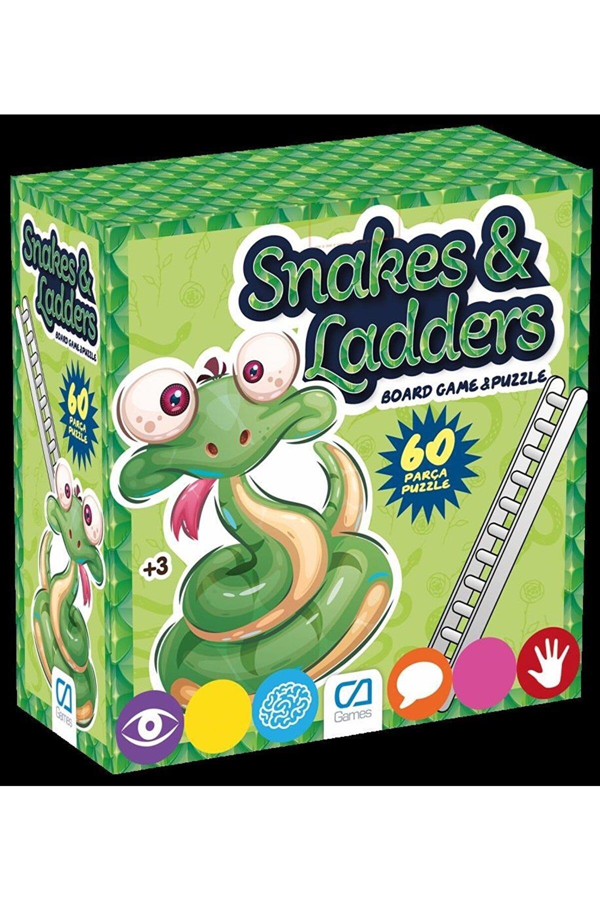 Ca Games Snake & Ladders 60 Parça Puzzle Eğitici ve Öğretici Oyun