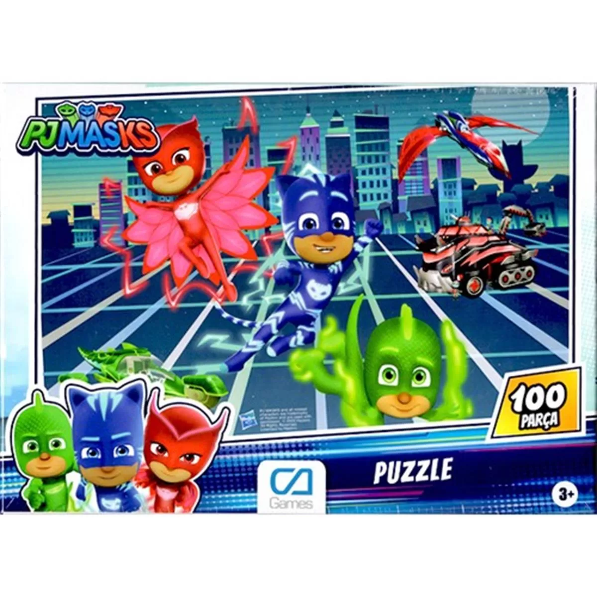 Ca Puzzle 100 Parça Pjmasks 100 Parça Çocuk Puzzle