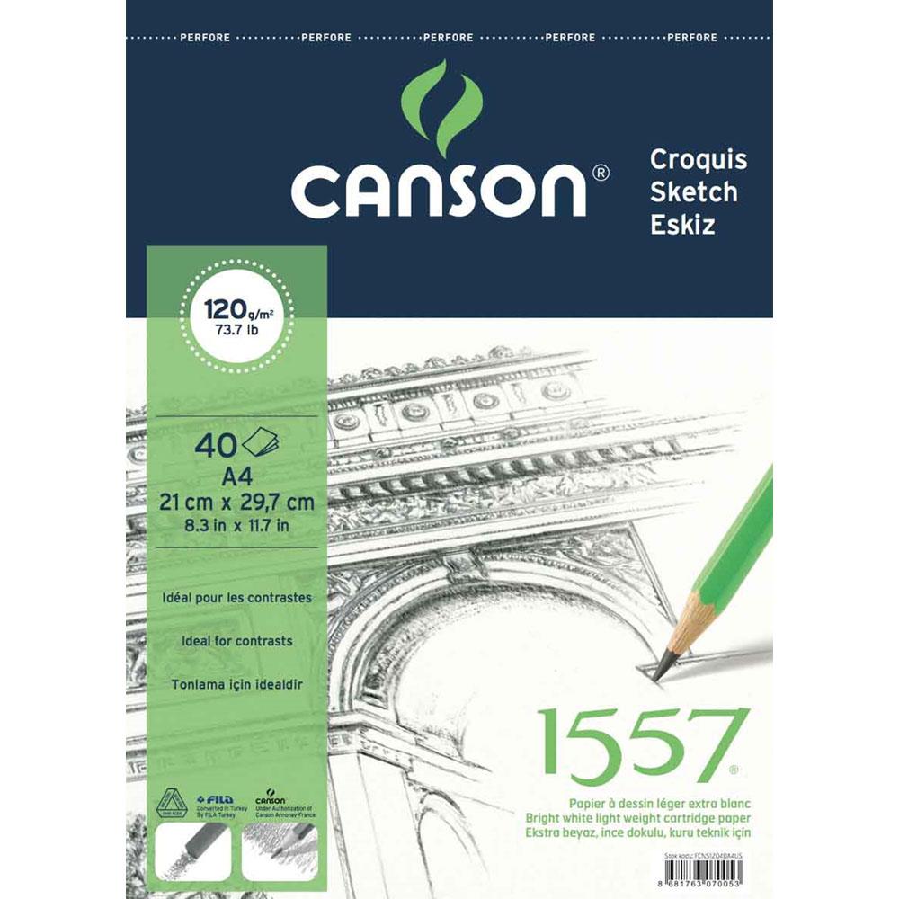 Canson Teknik Resim Defteri Blok Üstten Spiralli 40 Yaprak A4 120 GR