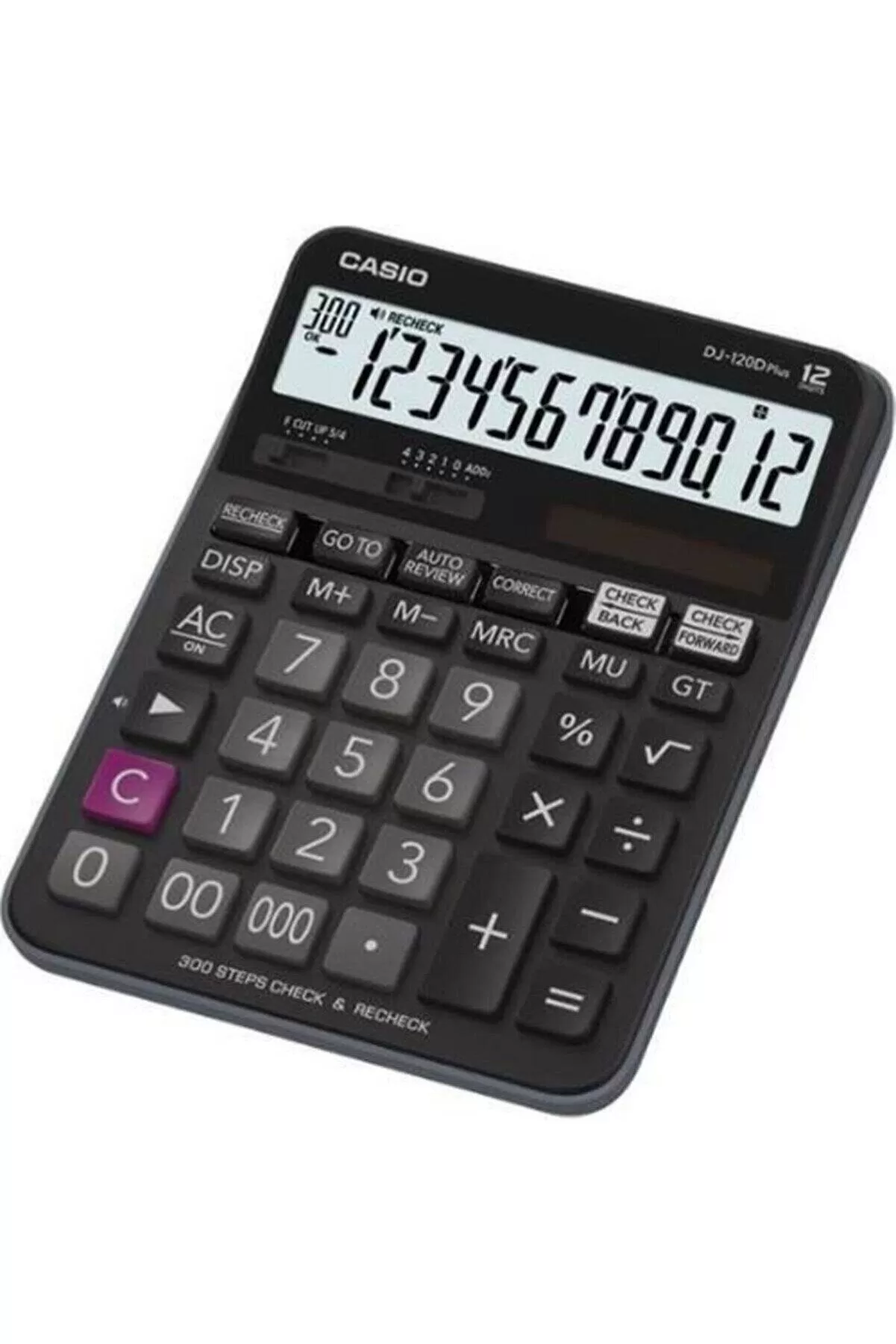 Casio Hesap Makinası Masa Üstü 12 Hane Check Control DJ-120D Plus