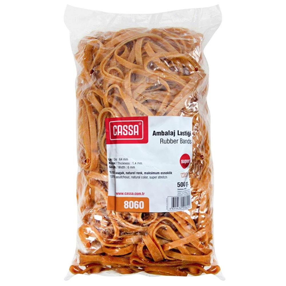 Cassa Ambalaj Lastiği %100 Kauçuk 500 Gram Geniş Ambalaj Lastiği