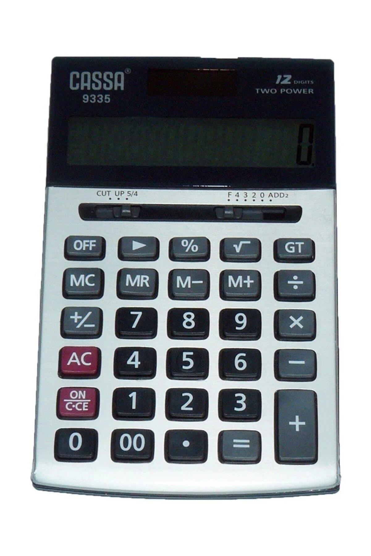 Cassa Hesap Makinesi Elektronik 12 Haneli Siyah Hesap Makinası
