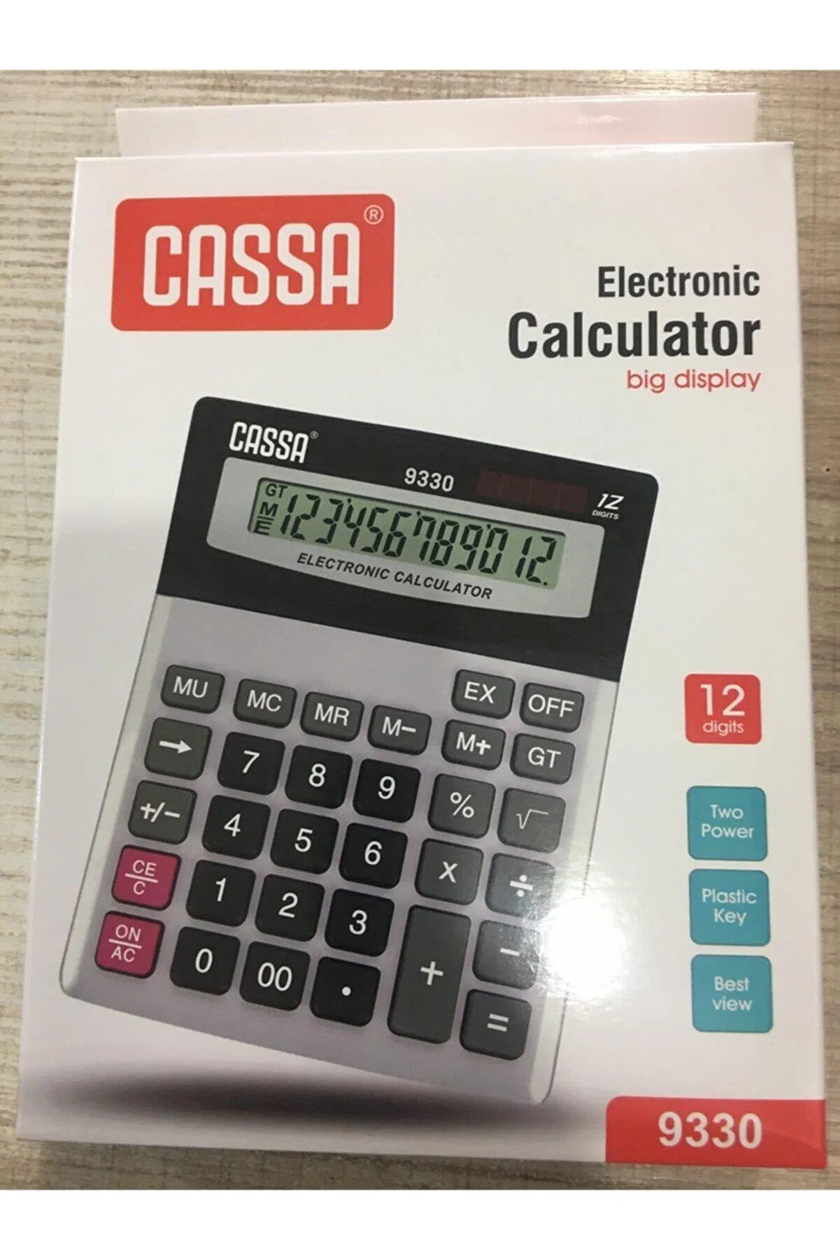 Cassa Hesap Makinesi Elektronik Masa Üstü 12 Haneli Hesap Makinası