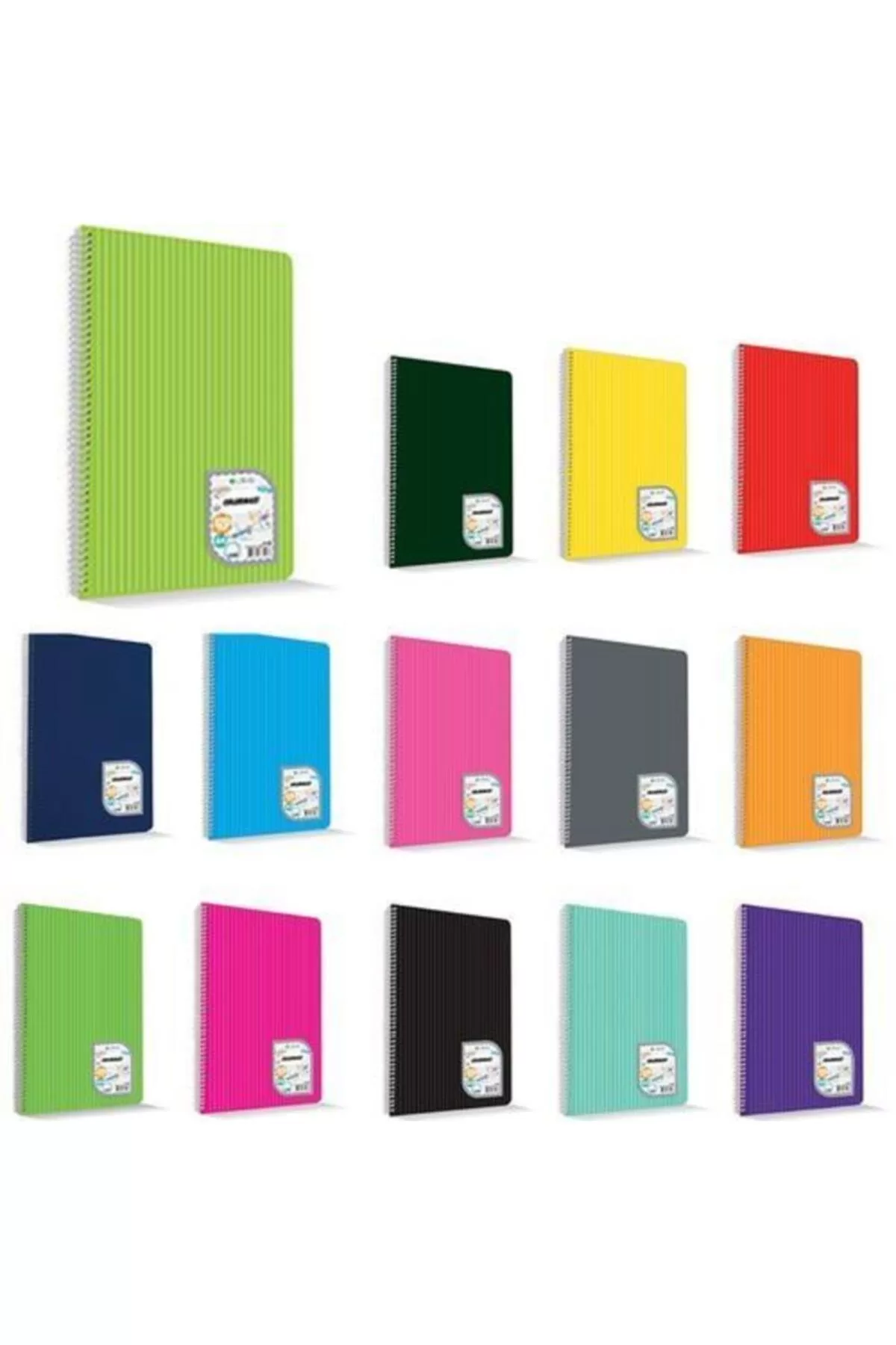 Çınar Colormaxi Spiralli Defter Plastik Kapak Kareli 60 YP A4 60/4 73014