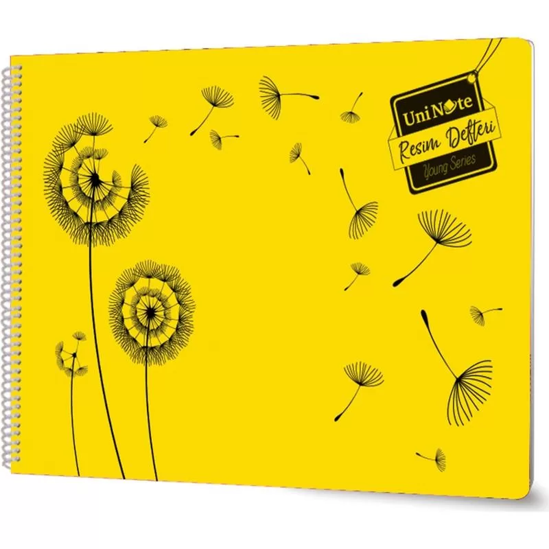 Çınar Resim Defteri Spiralli Plastik Kapak 25 YP 24x34 33006
