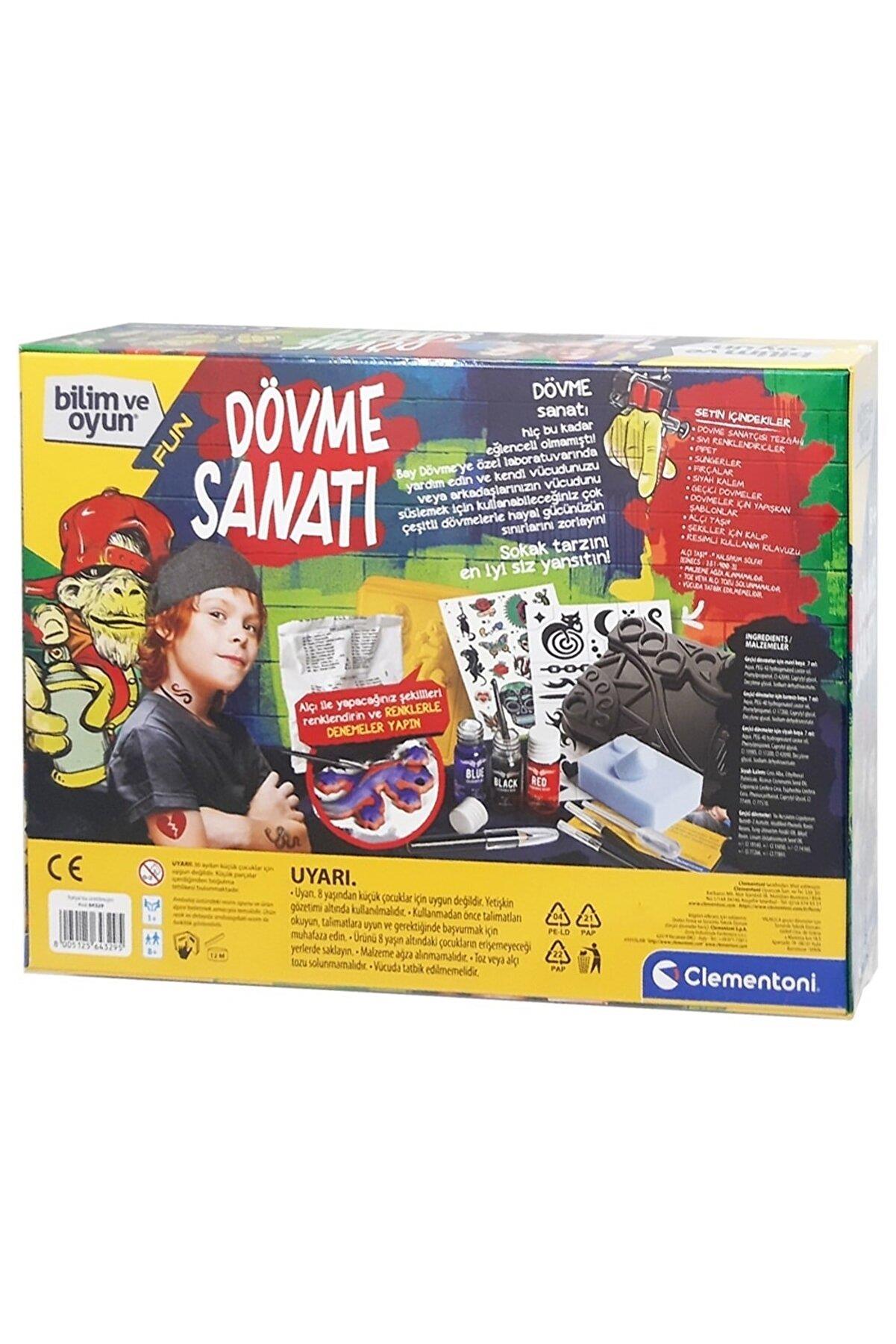 Clementoni Bilim ve Oyun Dövme Sanatı 64329 Lisanslı Ürün