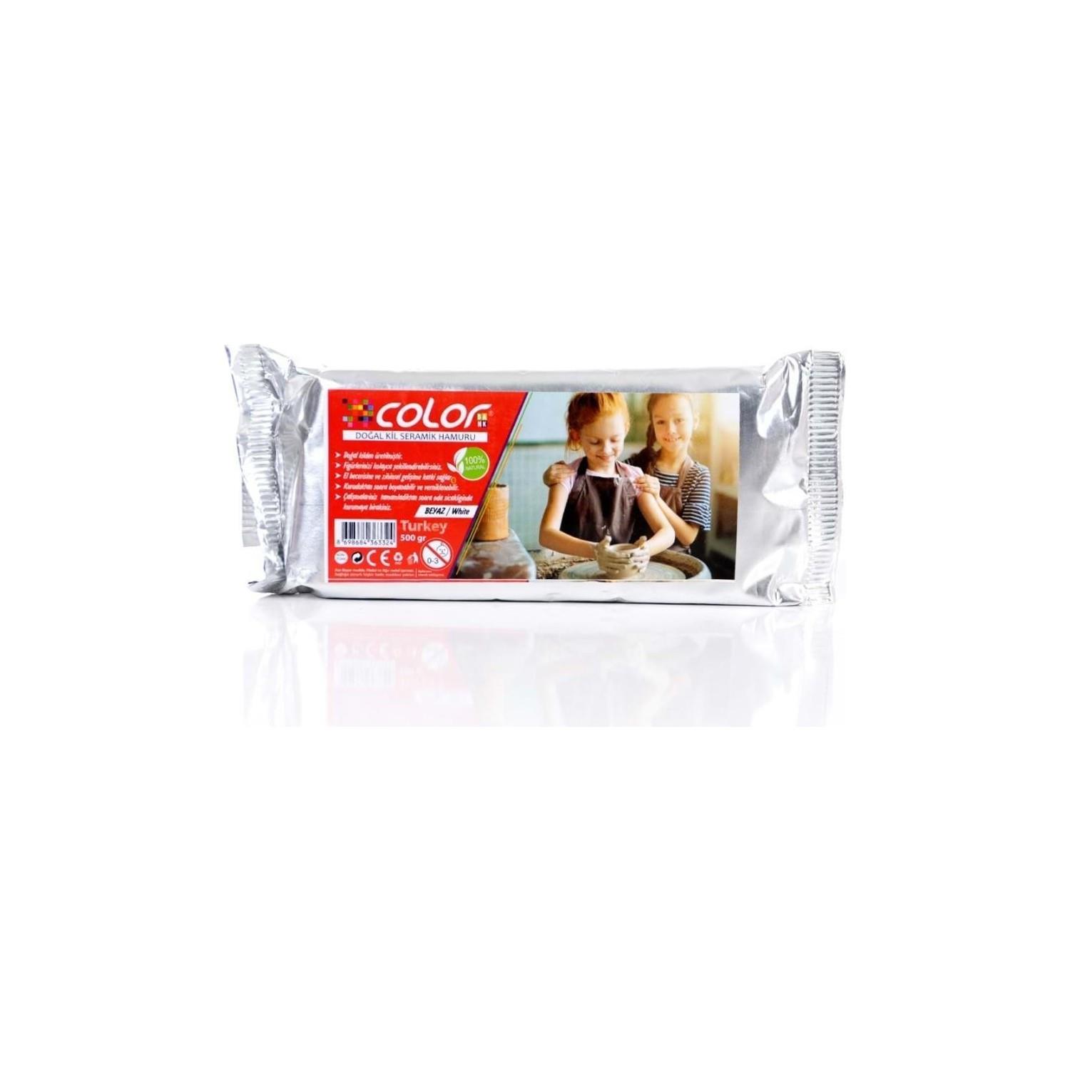 Colorbank Seramik Hamuru 500 Gr Beyaz Seramik Hamuru