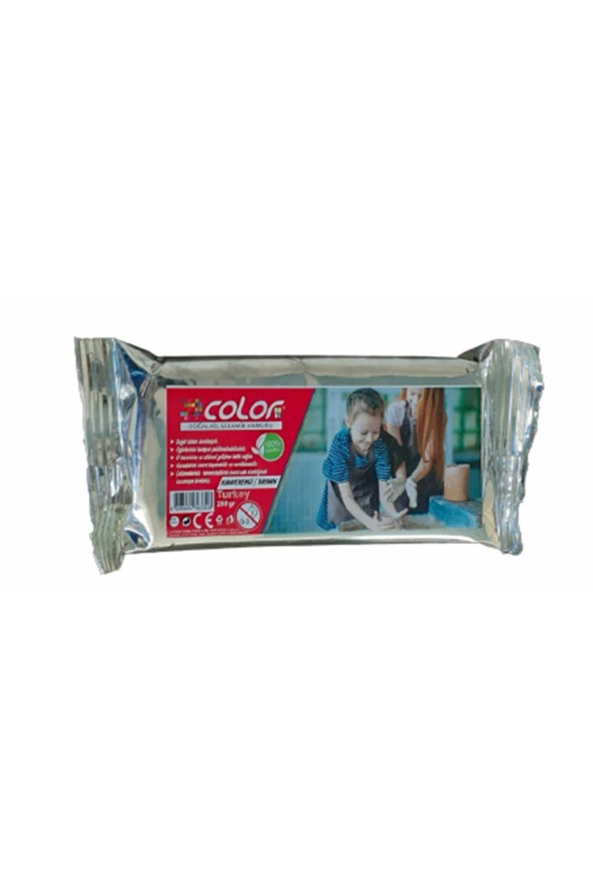 Colorbank Seramik Hamuru Doğal Kil 250 Gram Beyaz Seramik Hamuru