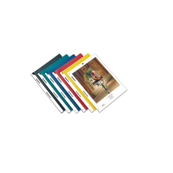 Comix Sıkıştırmalı Dosya Sırttan Klips Şeffaf Renkler (24 Lü Paket)