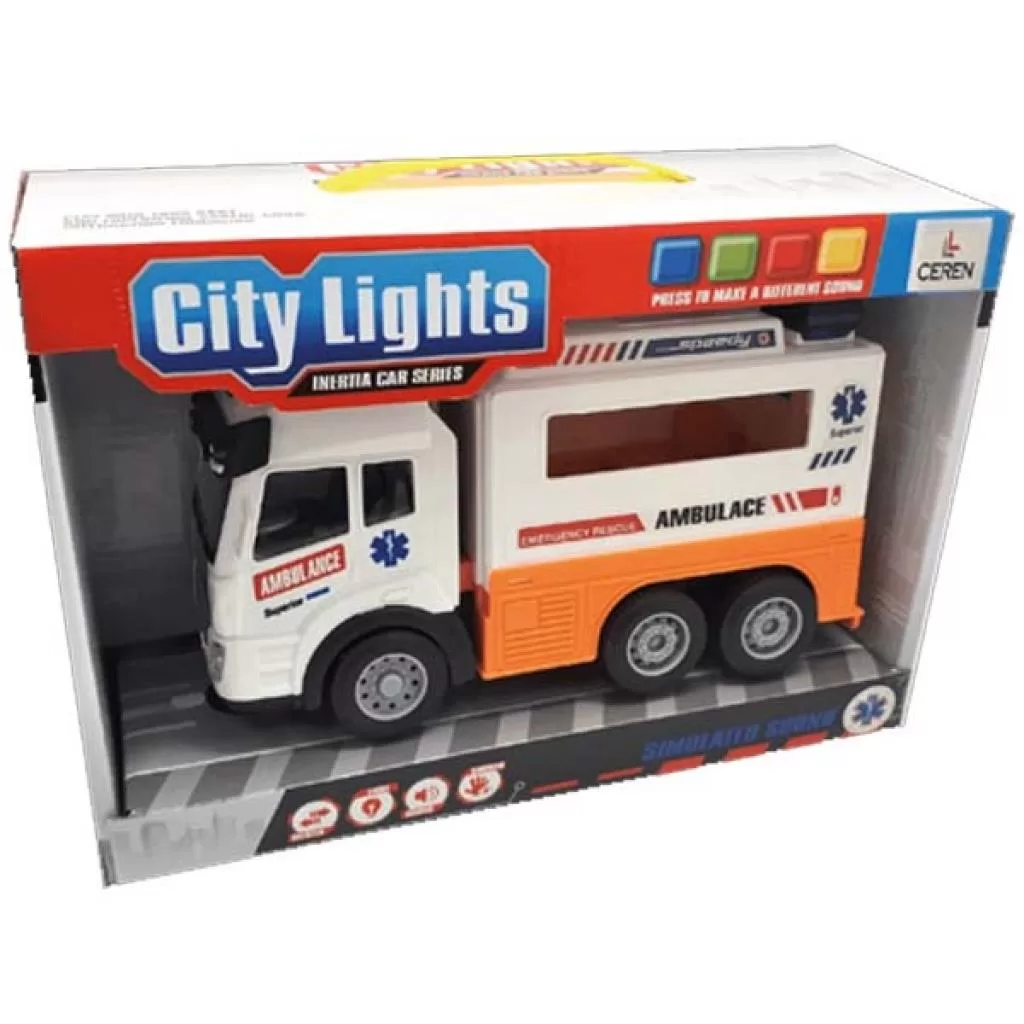 Ctoy Işıklı Ve Sesli Ambulans Kamyon