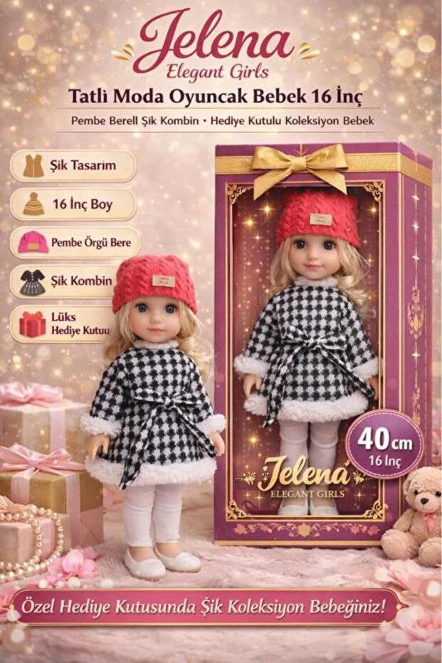 Ctoy Oyuncak Jelena Tatlı Moda Oyuncak Bebek 40 CM