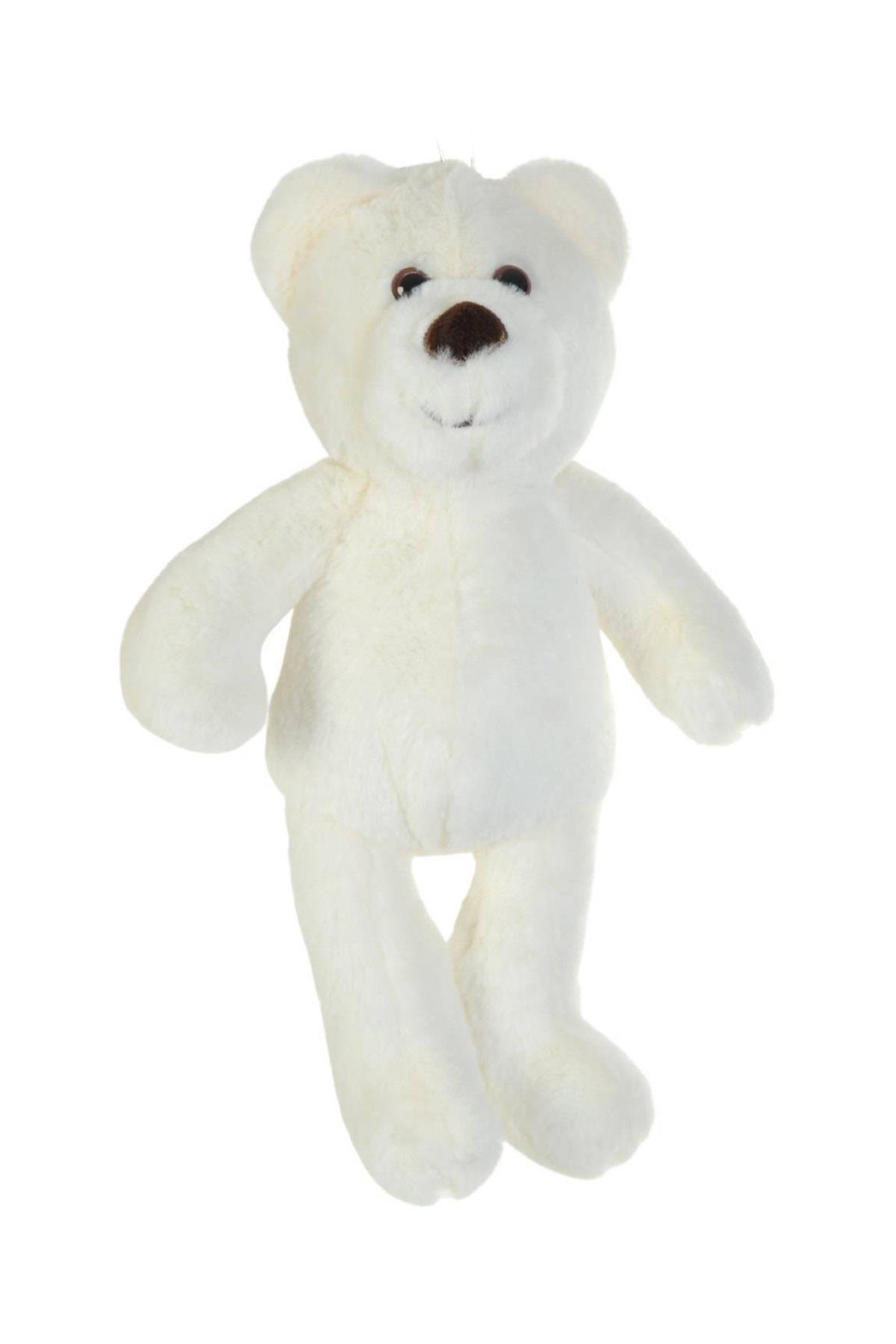 Dada Peluş Oyuncak Ayaklı Ayı Beyaz 45 Cm Uyku Arkadaşı Peluş Ayı