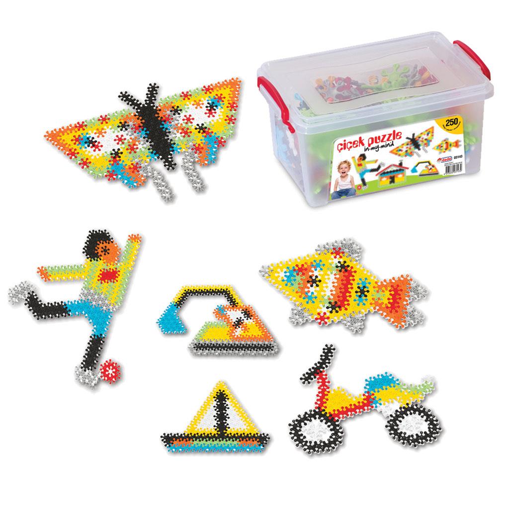 Dede Çiçek Puzzle Küçük Box 250 Parça Çiçek Puzzle