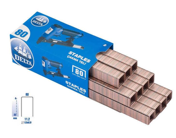 Delta Zımba Teli Çakma 80/14 3000 Li Paket Çakma Zımba Teli