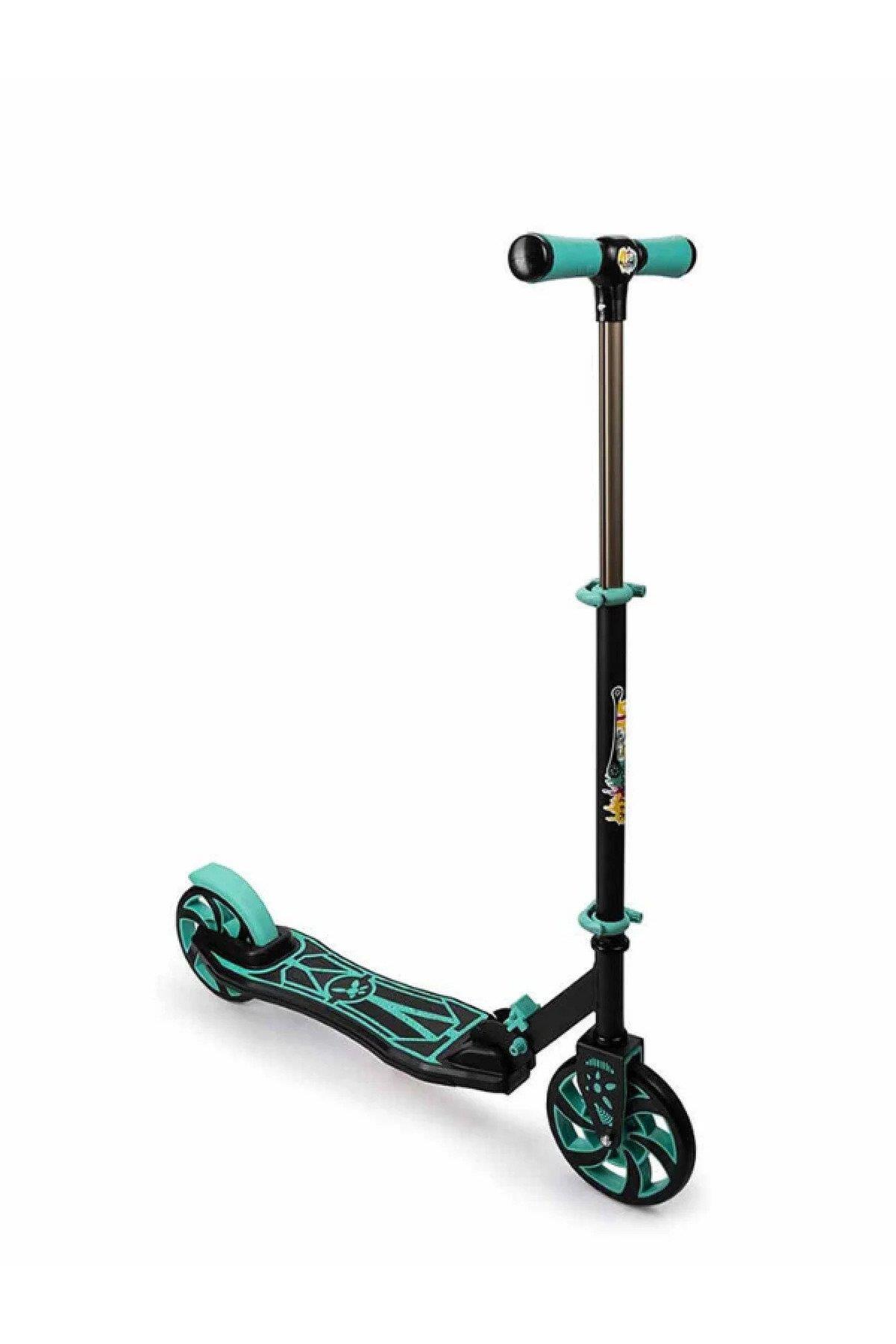 Dipsy Scooter Yeşil İki Tekerlekli Katlanabilir Scooter 100 KG Kapasiteli