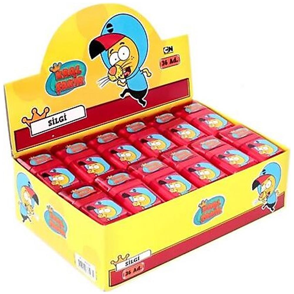 Dolphin Silgi Kral Şakir Öğrenci Silgisi (36 Lı Paket)